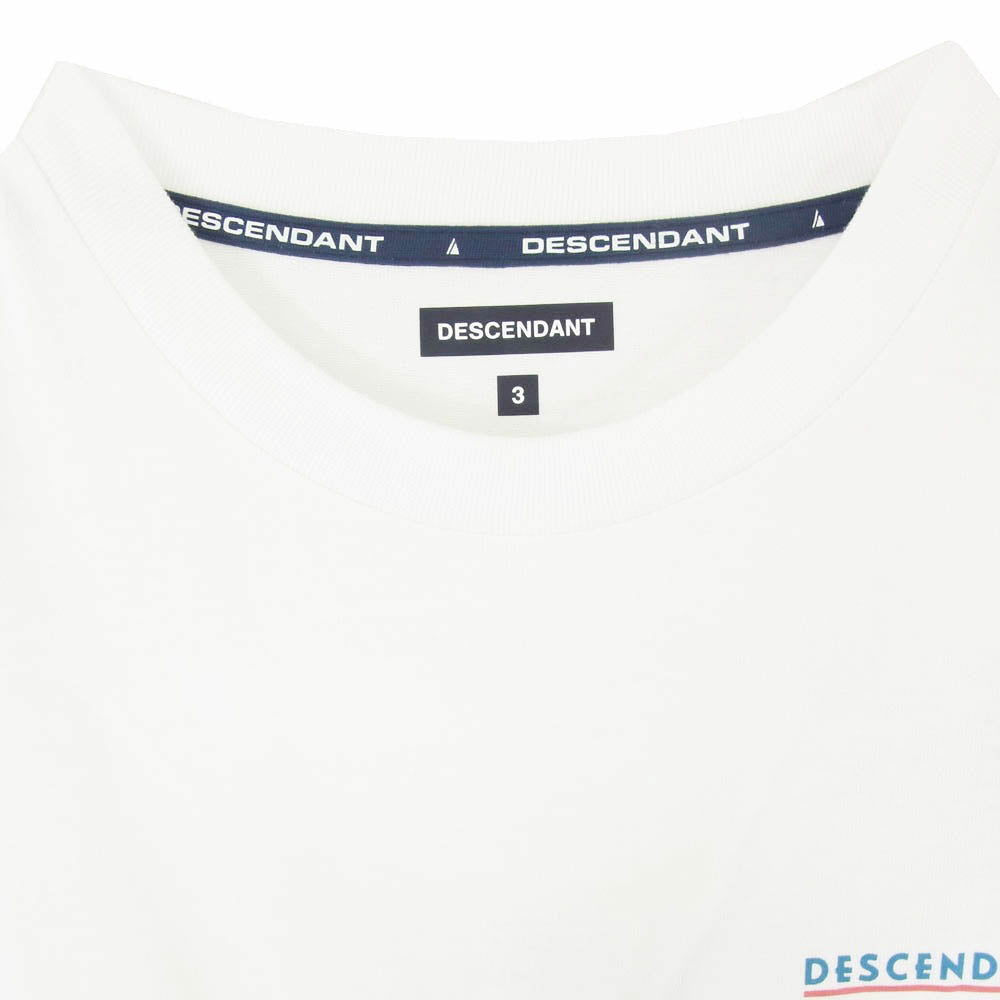 DESCENDANT ディセンダント 23SS FULL SAIL SS フルセイル クルーネック ショートスリーブ 半袖 Tシャツ ホワイト系 3【中古】