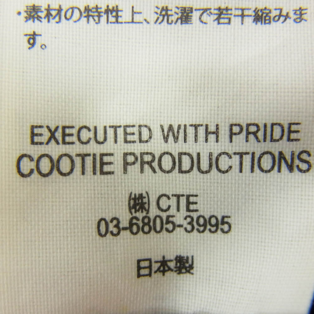 COOTIE クーティー ペイズリー 長袖 ロングスリーブ コットン オープンカラー シャツ ブラック系 M【中古】