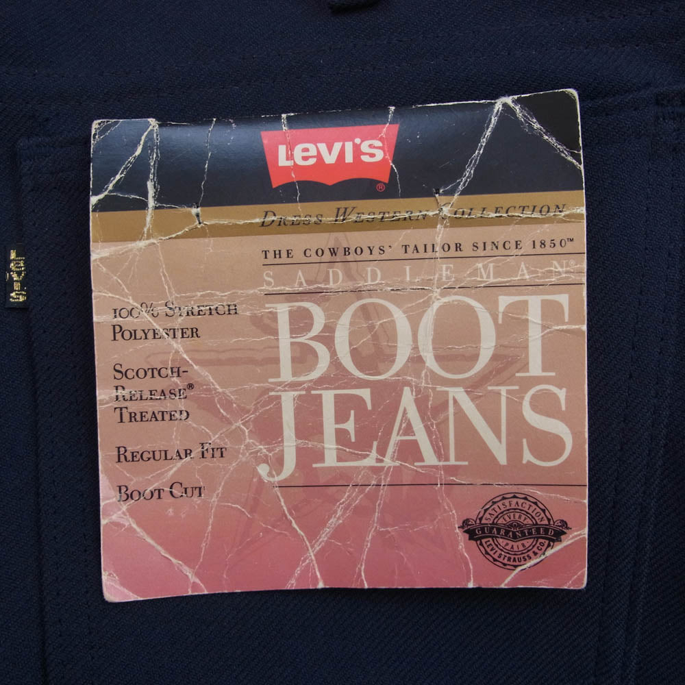 Levi's リーバイス 10517-6117 USA製 Vintage STA-PREST ヴィンテージ スタプレ スラックス パンツ ネイビー系 W36L33【中古】