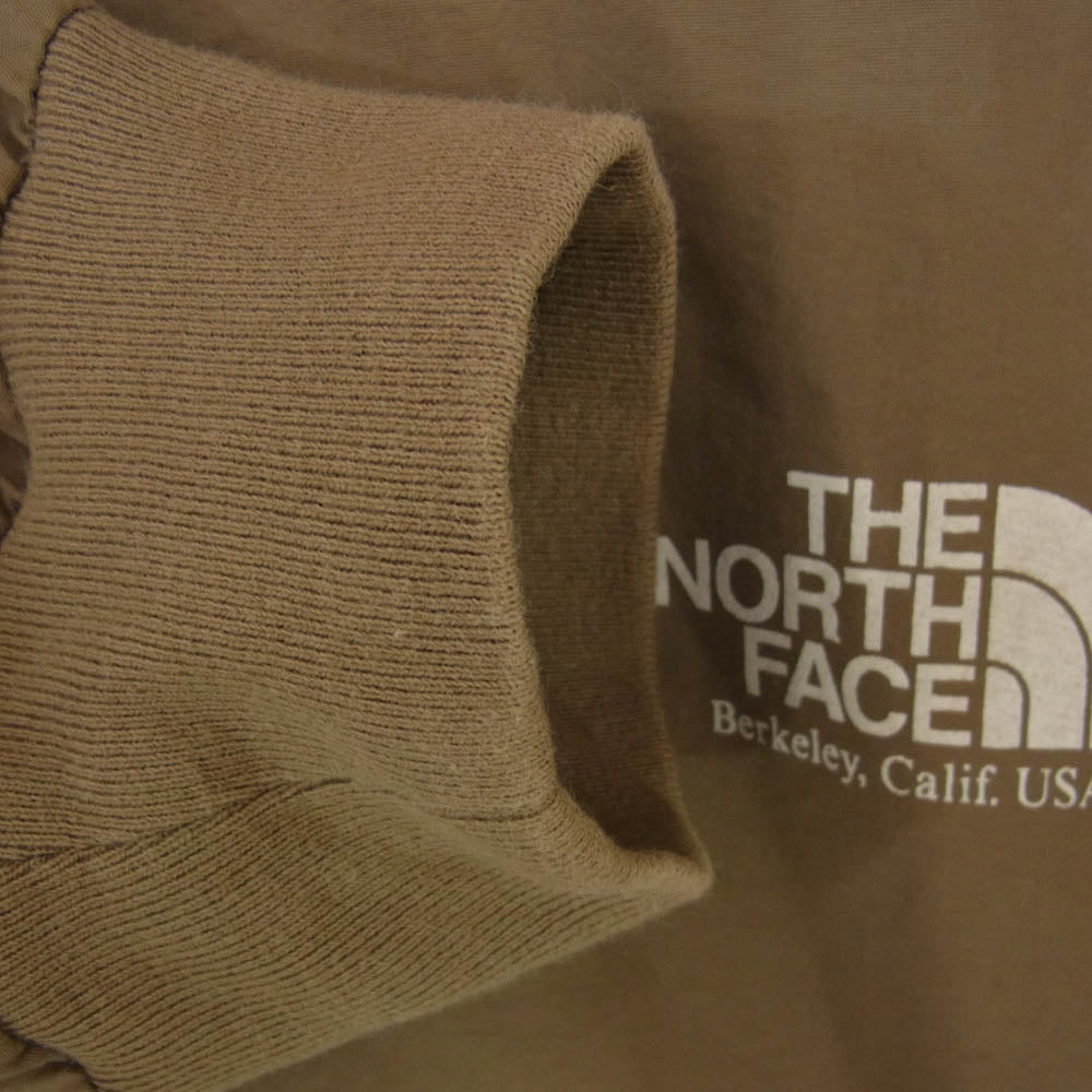 THE NORTH FACE ノースフェイス UNITED ARROWS ユナイテッドアローズ NT3931N PURPLE LABEL パープルレーベル BEAUTY&YOUTH別注 L/S Logo woven Tee　ロゴ ウーブン ロングスリーブ ナイロン ジャケット ブラウン系 L【中古】