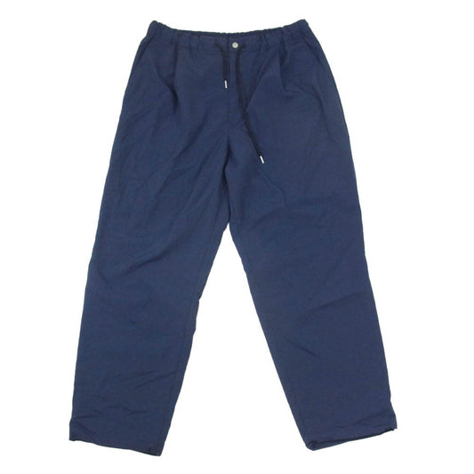 NANGA ナンガ N2600-1D133A NYLON TUSSER ナイロン タッサー トラック パンツ ネイビー系 L【中古】