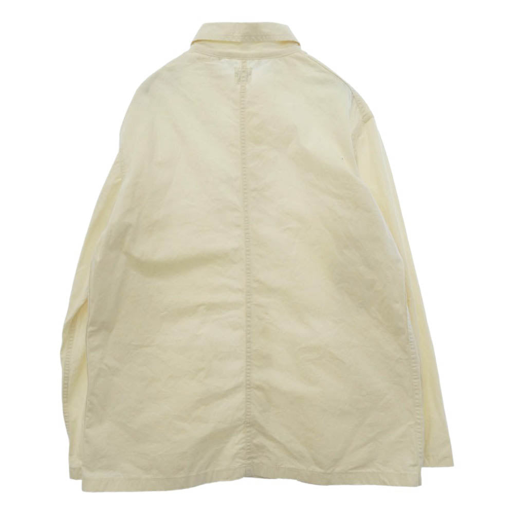orSlow オアスロウ コットン スナップボタン カバーオール ワークジャケット オフホワイト系 3【中古】