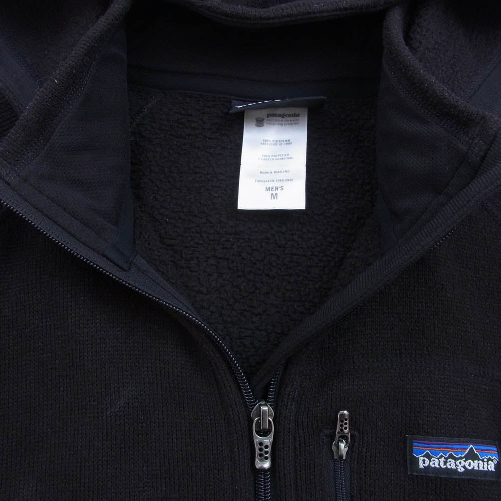 patagonia パタゴニア 25660F9 BETTER SWEATER HOODIE ベター セーター フーディ ジップ パーカー ブラック系 M【中古】