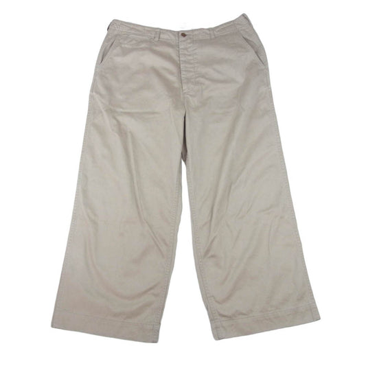 GRAPHPAPER グラフペーパー 22AW GM223-40144B Suvin Chino Wide Straight Pants チノ ワイド パンツ ベージュ系 2【中古】