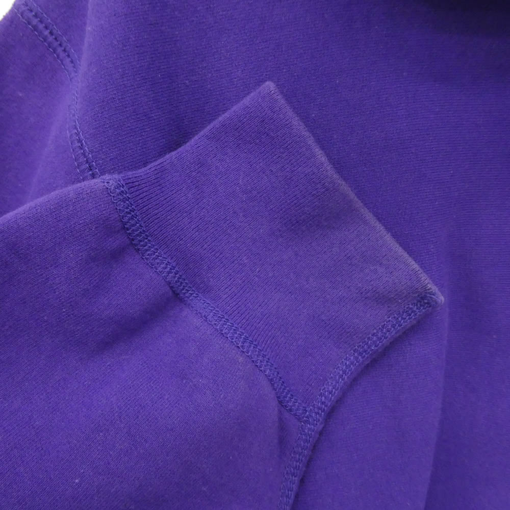 Supreme シュプリーム 19AW Micro Logo Hooded Sweatshirt マイクロロゴ フーデッド スウェットシャツ パーカー フーディー パープル系 L【中古】