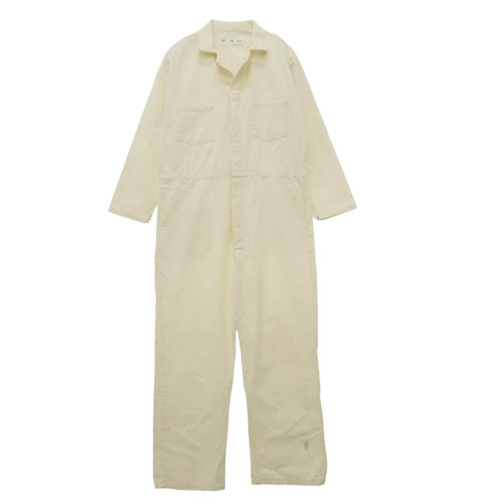 Engineered Garments エンジニアードガーメンツ USA製 コットン オールインワン つなぎ パンツ オフホワイト系 46【中古】