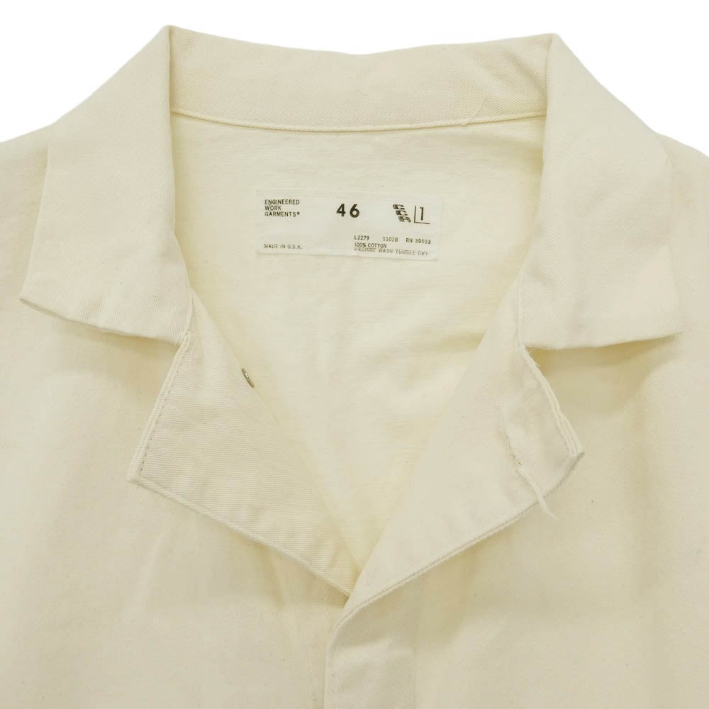 Engineered Garments エンジニアードガーメンツ USA製 コットン オールインワン つなぎ パンツ オフホワイト系 46【中古】