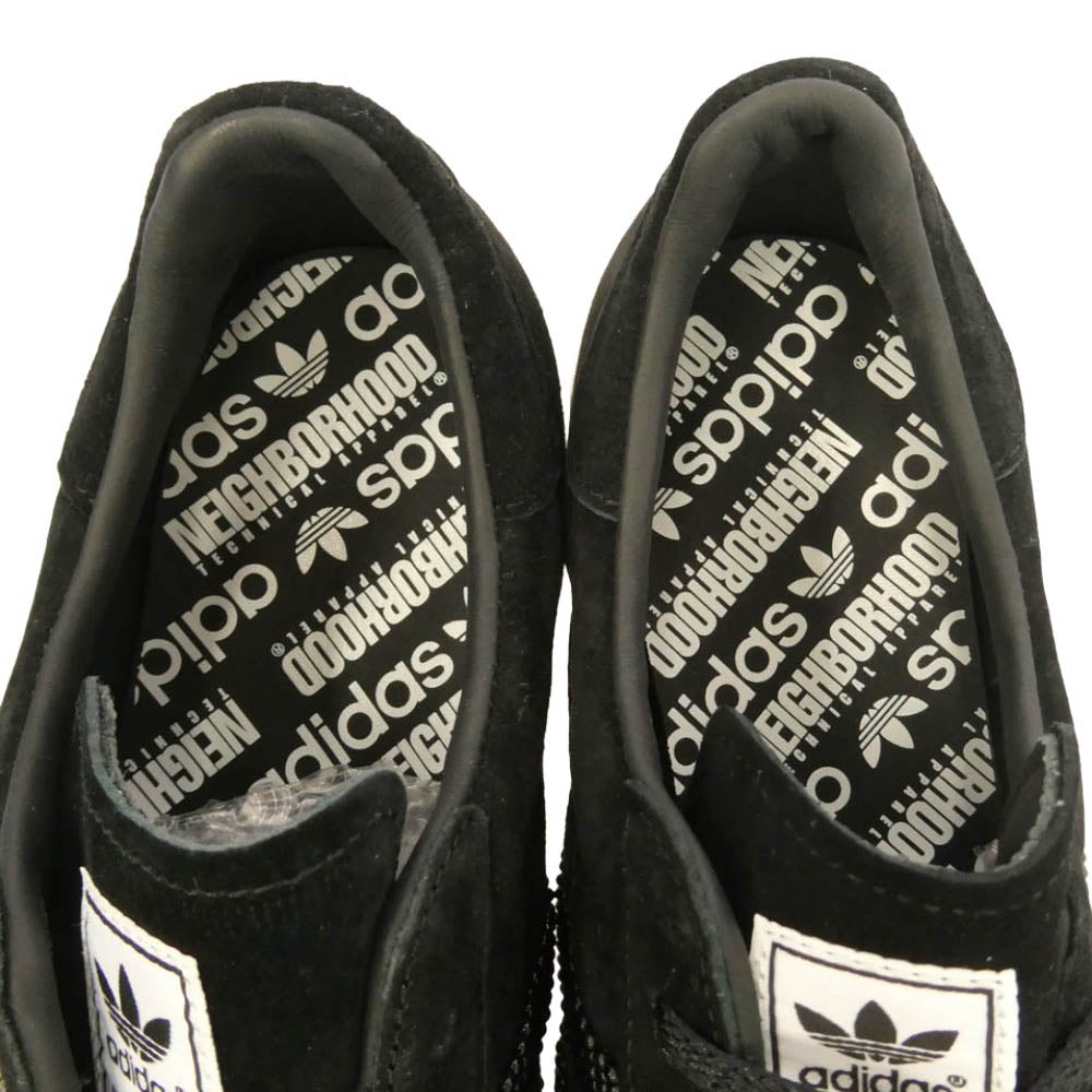 NEIGHBORHOOD ネイバーフッド adidas アディダス 14AW M25785 × adidas アディダス NH SHELLTOE シェルトゥ ローカット スニーカー ブラック系 オフホワイト系 27.5cm【極上美品】【中古】
