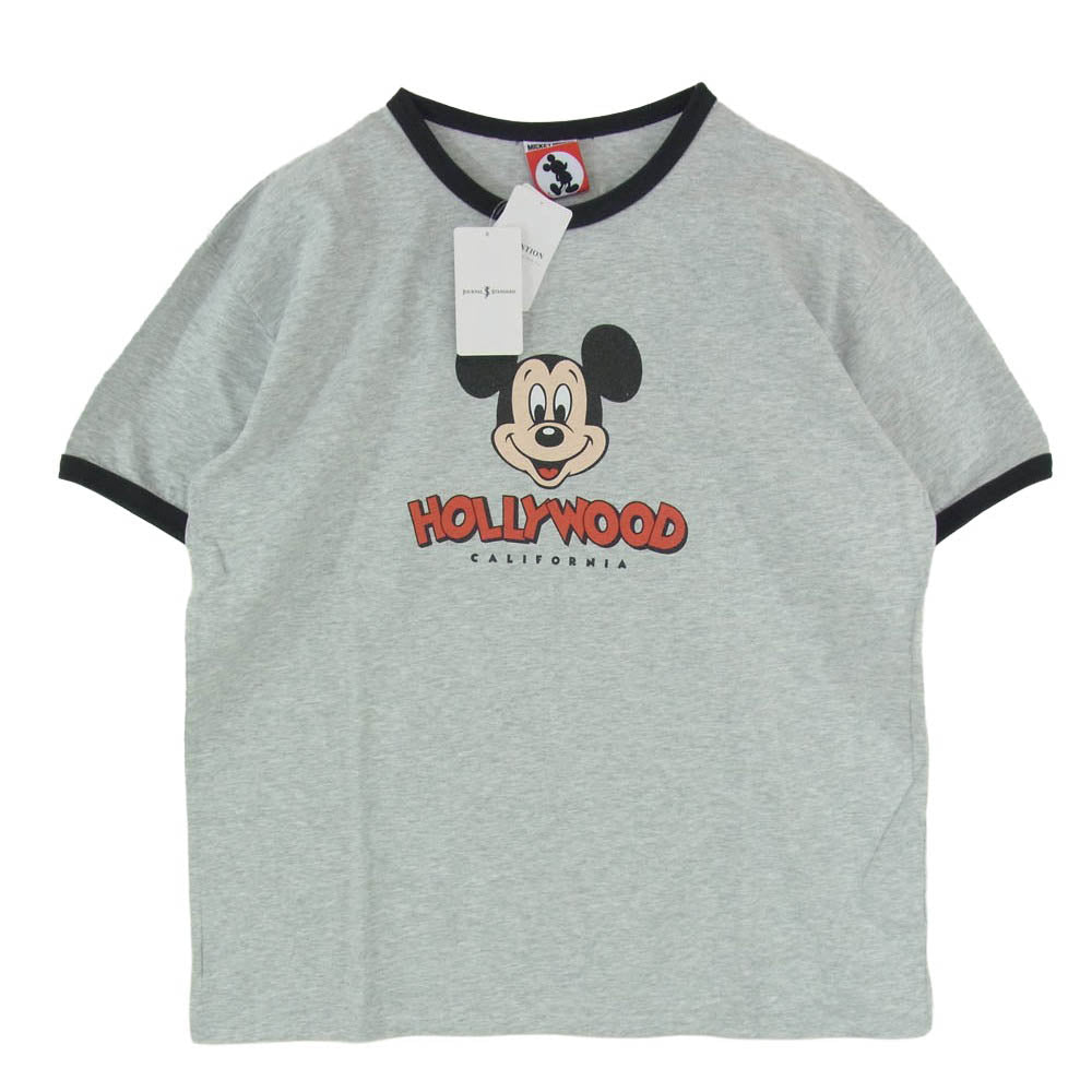 JOURNAL STANDARD ジャーナルスタンダード Disney ディズニー × Disney ディズニー MICKEY MOUSE ミッキー マウス プリント Tシャツ グレー系 M【新古品】【未使用】【中古】