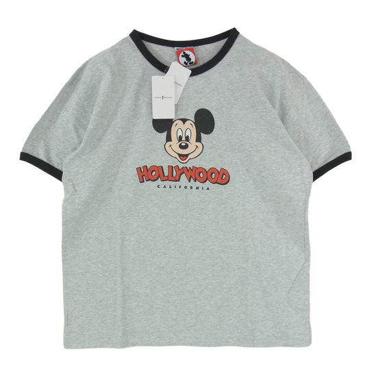 JOURNAL STANDARD ジャーナルスタンダード Disney ディズニー × Disney ディズニー MICKEY MOUSE ミッキー マウス プリント Tシャツ グレー系 M【新古品】【未使用】【中古】