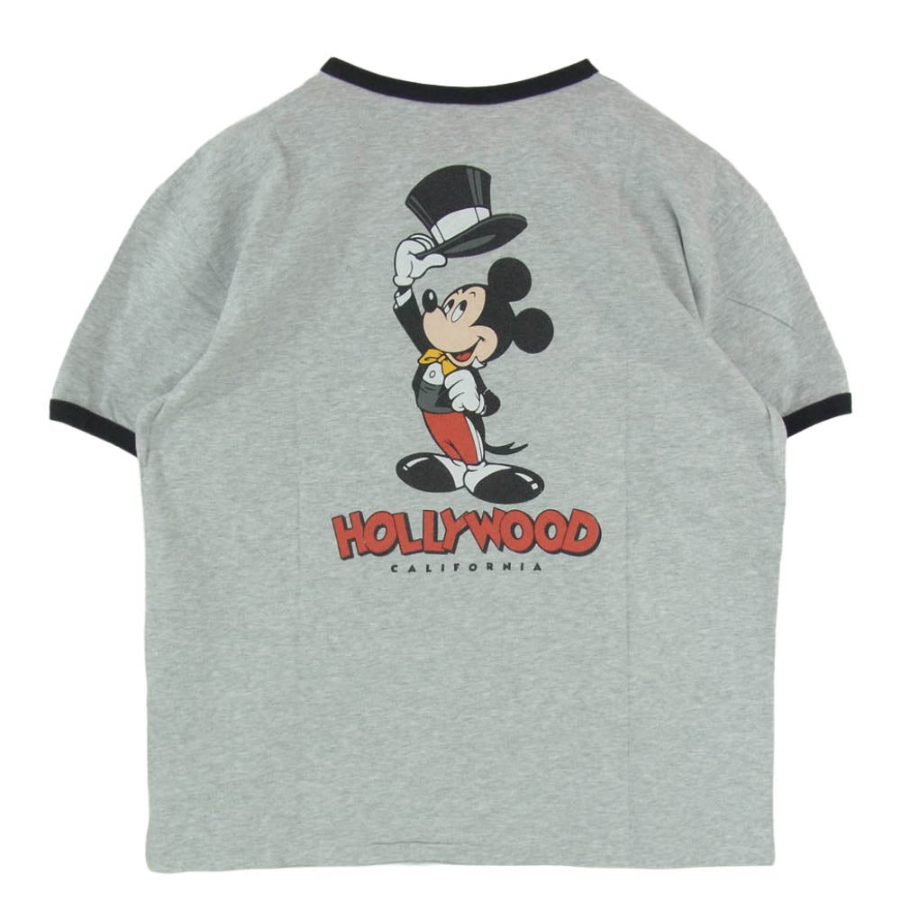 JOURNAL STANDARD ジャーナルスタンダード Disney ディズニー × Disney ディズニー MICKEY MOUSE ミッキー マウス プリント Tシャツ グレー系 M【新古品】【未使用】【中古】