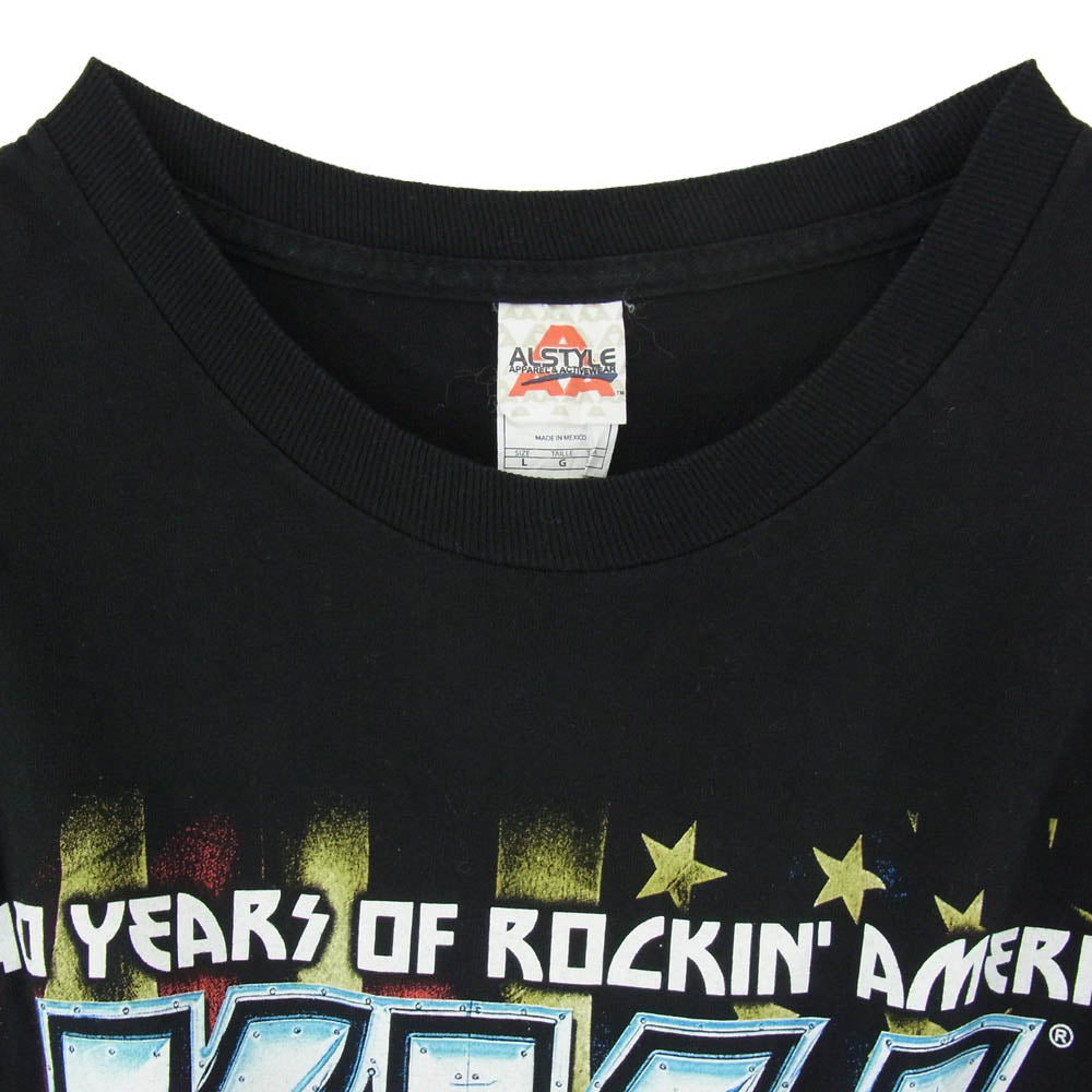 ヴィンテージ KISS キッス 2014 40 Years of Rockin' America ALSTYLE ブラック系 L【中古】