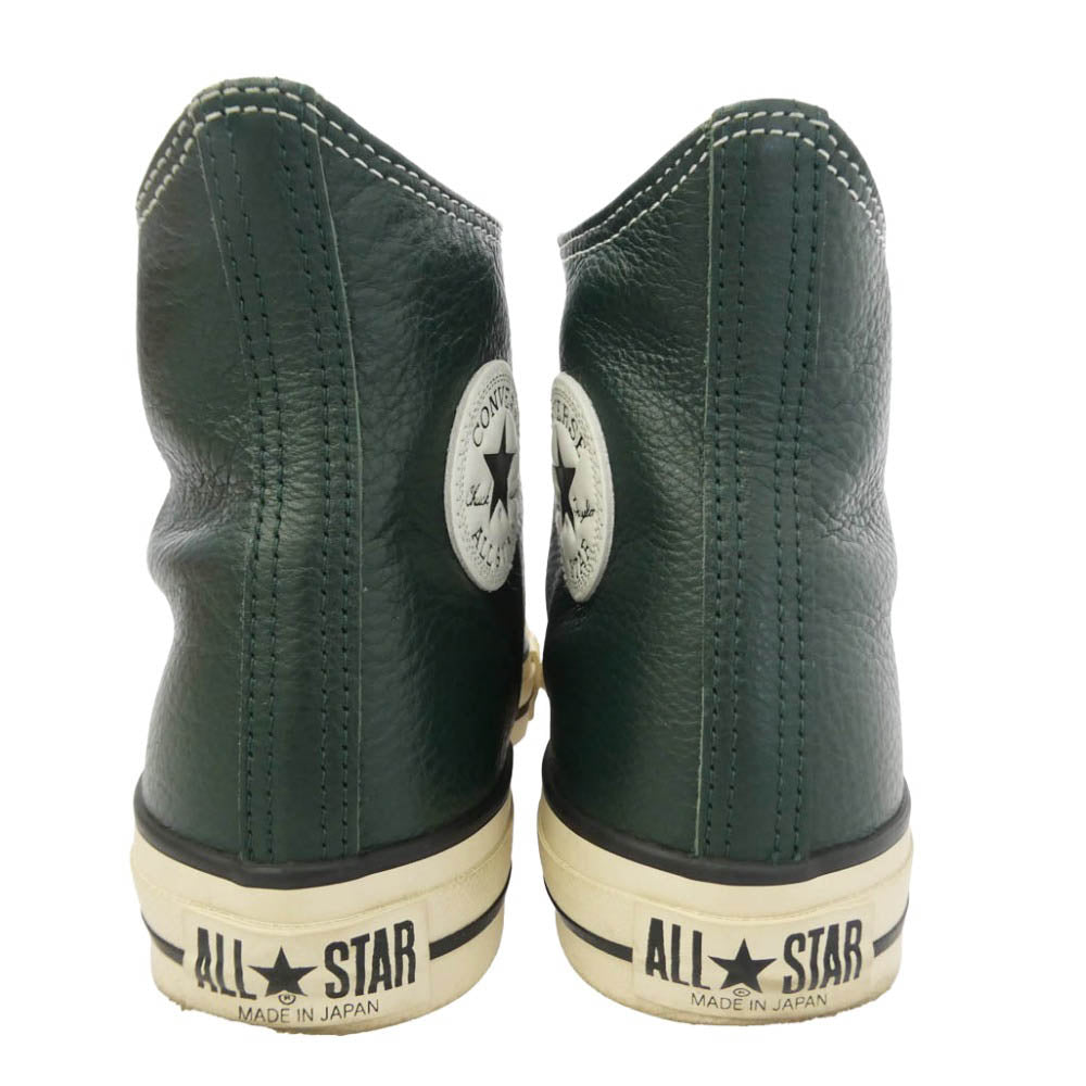 CONVERSE コンバース Ciaopanic チャオパニック CPZ2052413C0003 × CIAOPANIC チャオパニック LEATHER ALL STAR J HI レザー　オールスター スニーカー グリーン系 オフホワイト系 27cm【中古】
