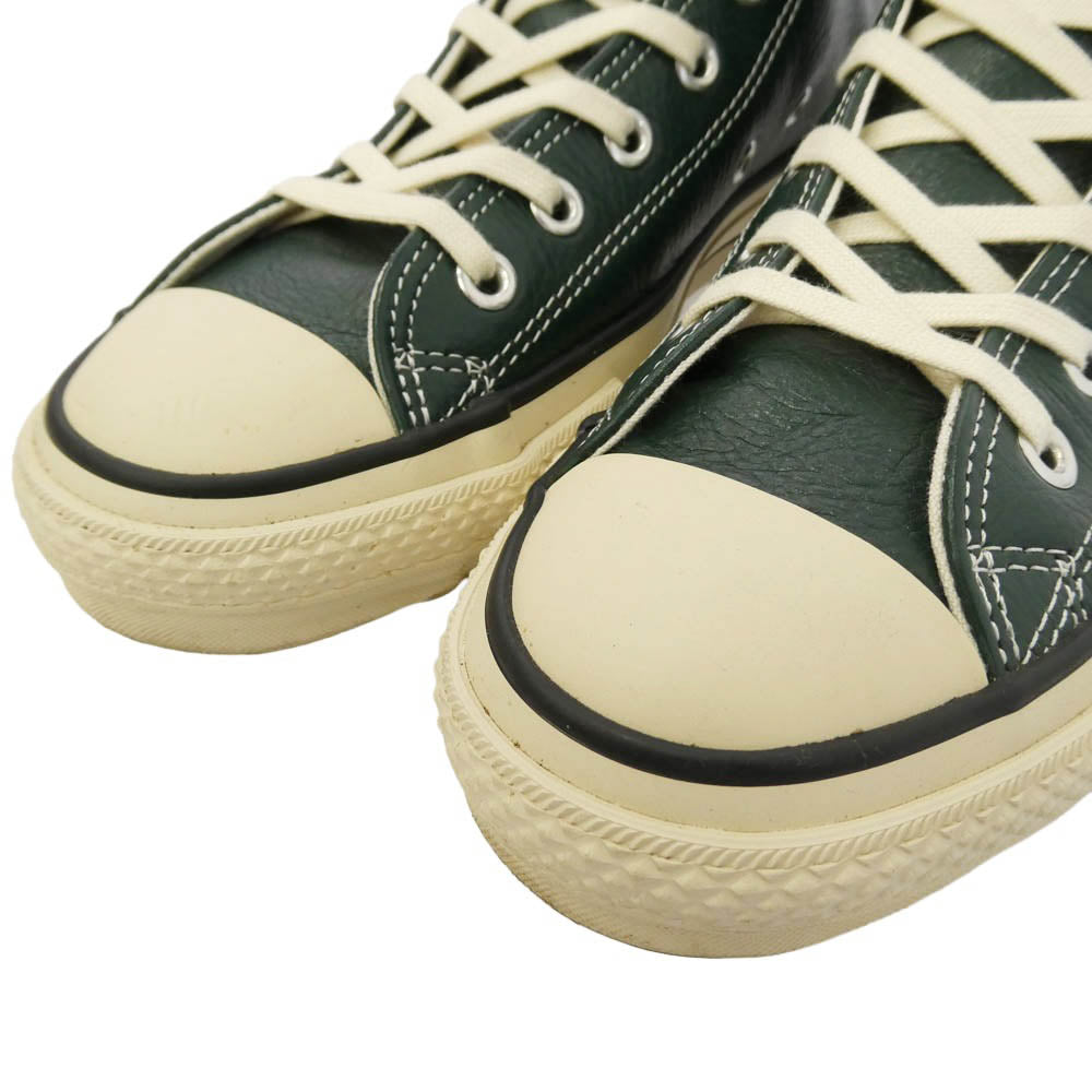 CONVERSE コンバース Ciaopanic チャオパニック CPZ2052413C0003 × CIAOPANIC チャオパニック LEATHER ALL STAR J HI レザー　オールスター スニーカー グリーン系 オフホワイト系 27cm【中古】