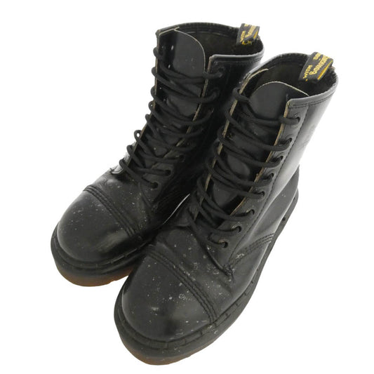 Dr.Martens ドクターマーチン 英国製 8ホール CRAZY BOMB クレイジー ボム レースアップ ハイカット ブーツ ブラック系 サイズ表記なし【中古】