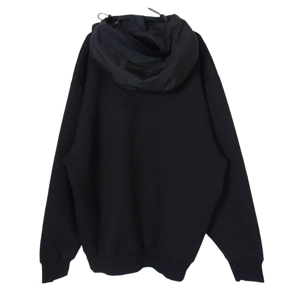 kolor カラー 26SS 26SBM-T04231 Double-Knit Hoodie 切替 ジップパーカー ブラック系 3【新古品】【未使用】【中古】