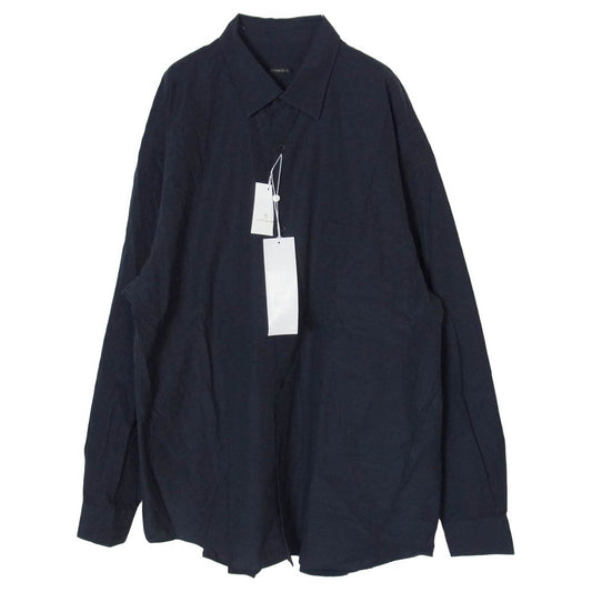 COMOLI コモリ 26AW E03-02001 コモリシャツ 長袖 ネイビー系 3【美品】【中古】