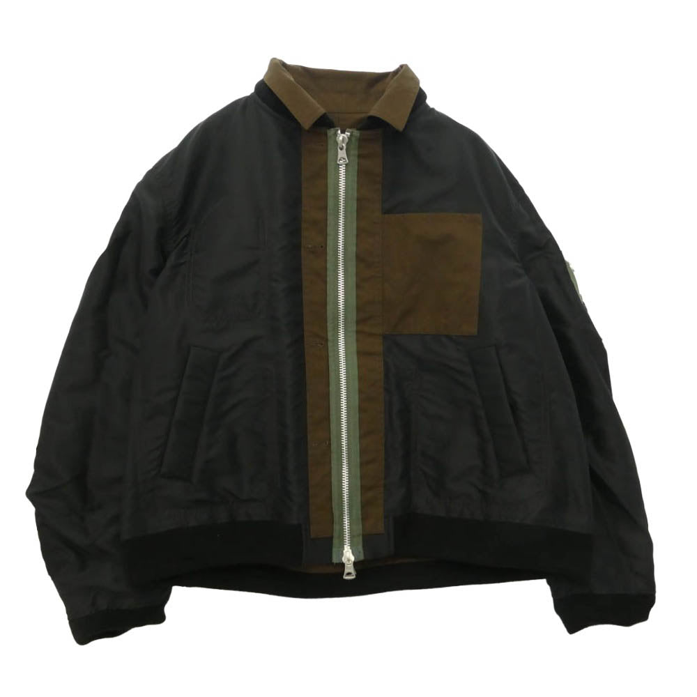 Sacai サカイ 26AW 26-04035M Nylon Twill x Ripstop Reversible Quilted Jacket Brown ナイロン ツイル リップストップ リバーシブル キルテッド ジャケット ブラウン系 ブラック系【中古】