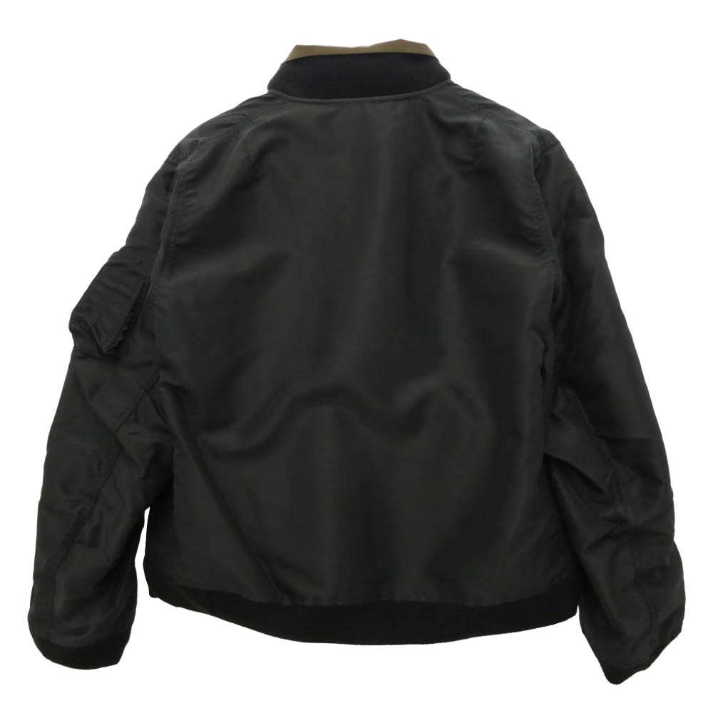 Sacai サカイ 26AW 26-04035M Nylon Twill x Ripstop Reversible Quilted Jacket Brown ナイロン ツイル リップストップ リバーシブル キルテッド ジャケット ブラウン系 ブラック系【中古】