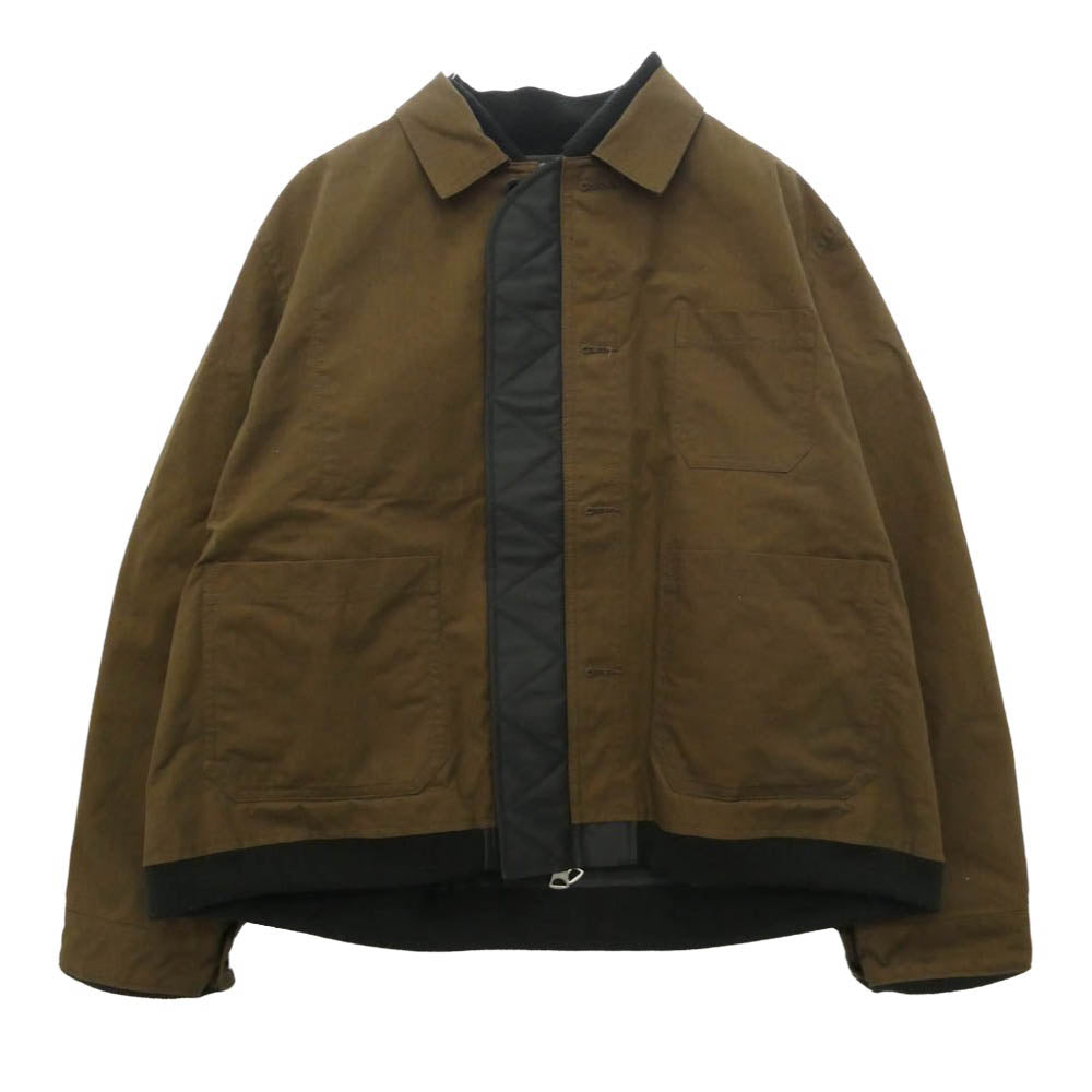 Sacai サカイ 26AW 26-04035M Nylon Twill x Ripstop Reversible Quilted Jacket Brown ナイロン ツイル リップストップ リバーシブル キルテッド ジャケット ブラウン系 ブラック系【中古】