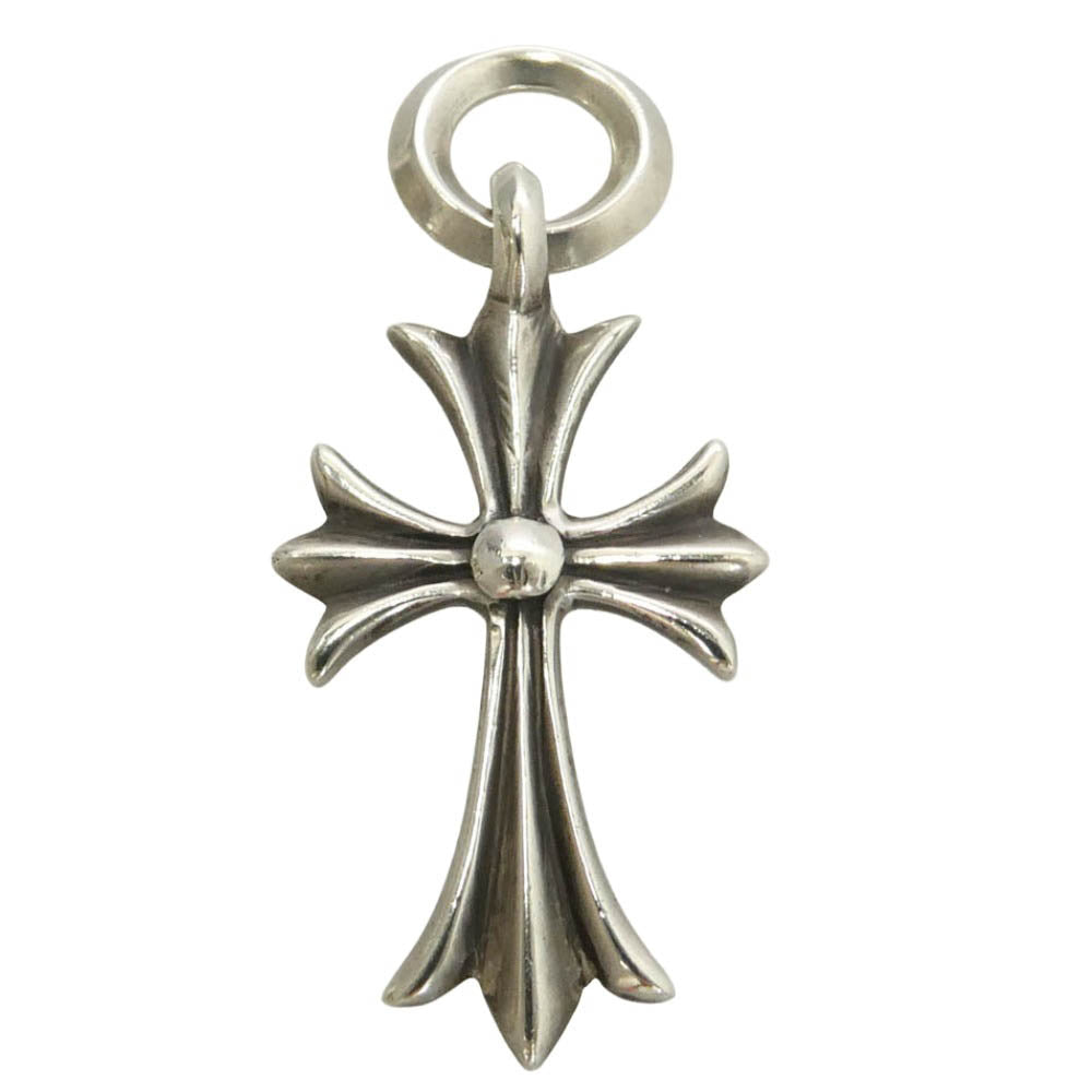 CHROME HEARTS クロムハーツ（原本有） TINY CH CROSS タイニーCHクロス チャーム ペンダントトップ シルバー系【中古】