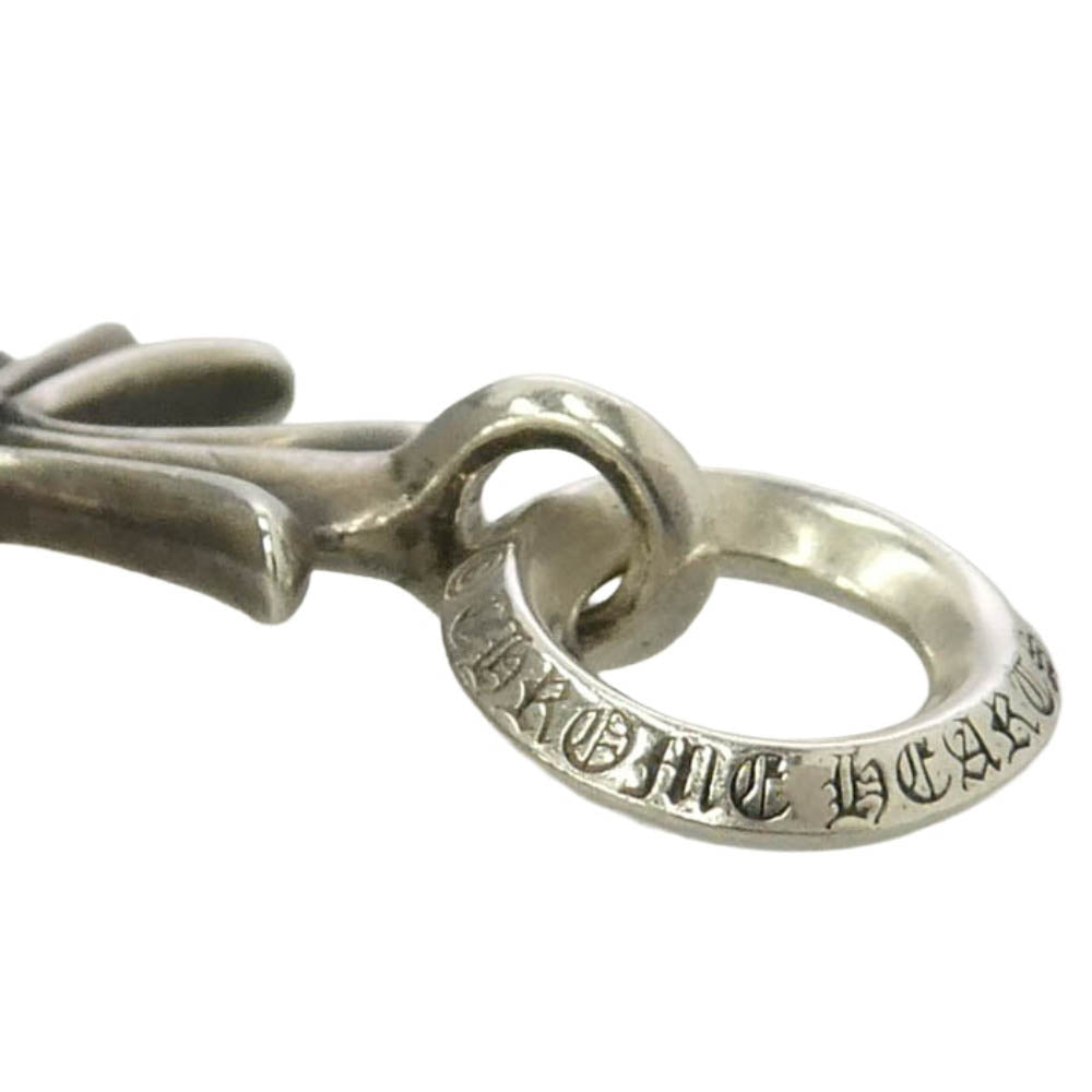 CHROME HEARTS クロムハーツ（原本有） TINY CH CROSS タイニーCHクロス チャーム ペンダントトップ シルバー系【中古】
