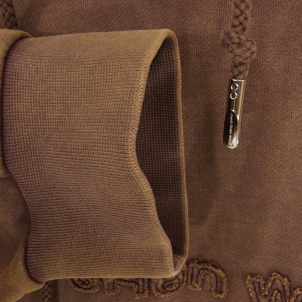 フェン・チェン・ワン FUF18HD04 BROWN WASHED HOODIE ウォッシュ加工 プルオーバー パーカー フディー ブラウン系 M【美品】【中古】