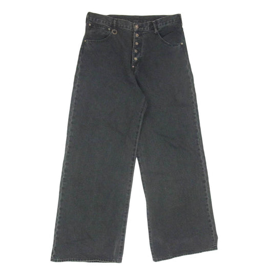 ソウシオオツキ 22AW S22AW17DNM Dokan Denim Pants ドカン ワイド デニム パンツ ブラック系 46【中古】