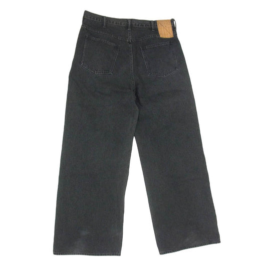 ソウシオオツキ 22AW S22AW17DNM Dokan Denim Pants ドカン ワイド デニム パンツ ブラック系 46【中古】