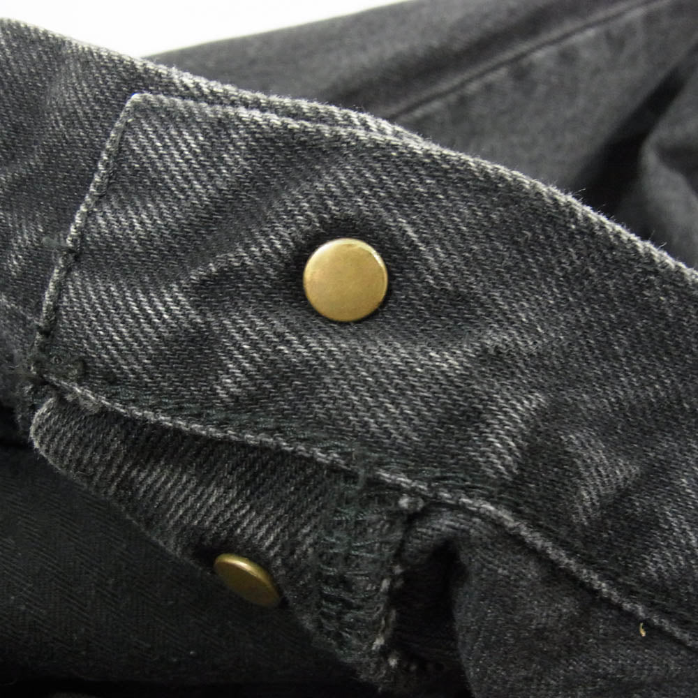 ソウシオオツキ 22AW S22AW17DNM Dokan Denim Pants ドカン ワイド デニム パンツ ブラック系 46【中古】