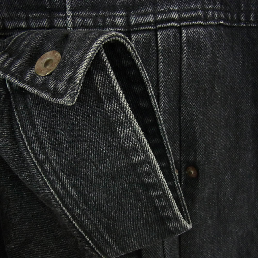 ソウシオオツキ 22SS S22GN06DNM-WSH The BDH Denim Jacket リベット タック シンチバック デニム ジャケット ブラック系 48【中古】