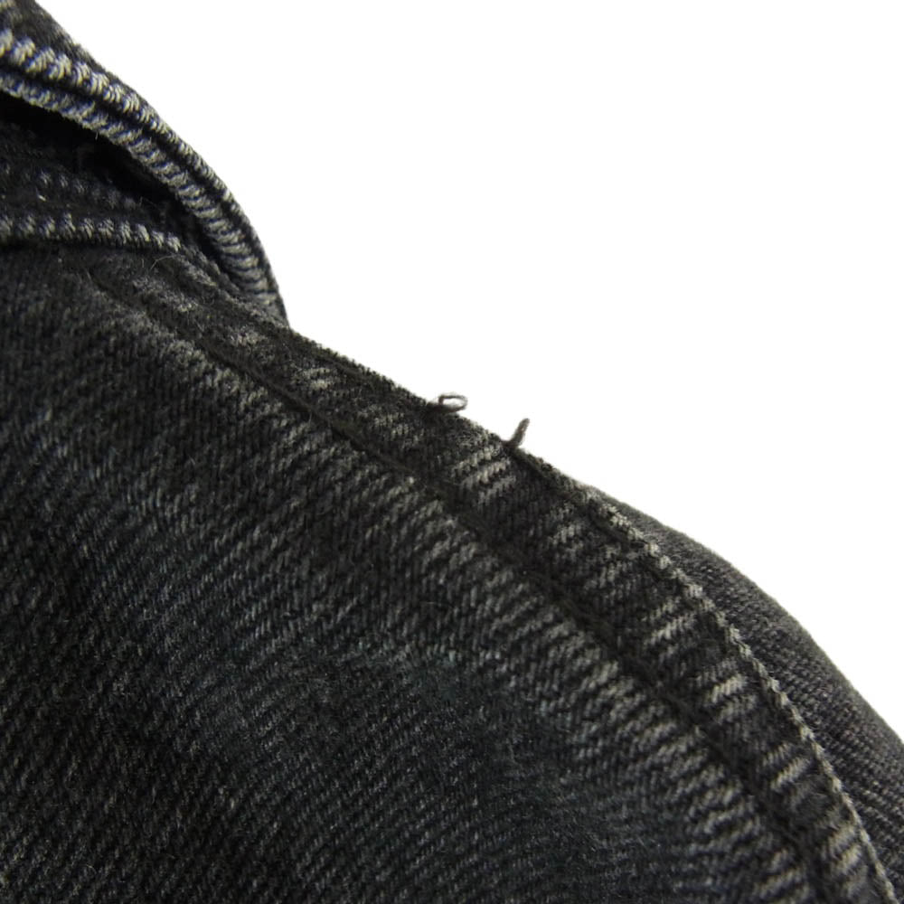 ソウシオオツキ 22SS S22GN06DNM-WSH The BDH Denim Jacket リベット タック シンチバック デニム ジャケット ブラック系 48【中古】