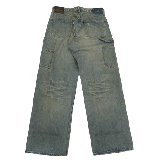SUGARHILL シュガーヒル 26SS 26440433 DISTRESSED MODERN DENIM PAINTER ダメージ加工 ダブルニー ペインター デニム パンツ ライトブルー系 34【美品】【中古】