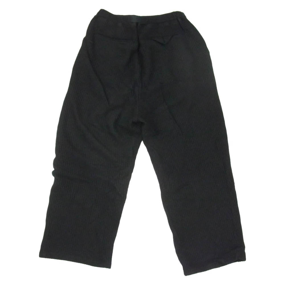 ANCELLM アンセルム 25AW ANC-PT85-B WOOLCORD BELTLESS SLACKS コーデュロイ ウール コード ベルトレス スラックス パンツ ブラック系 1【中古】