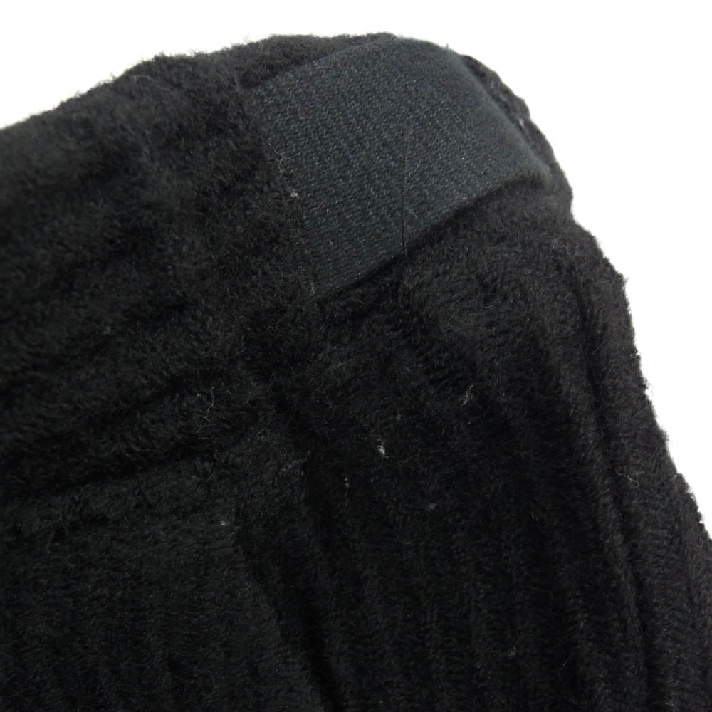ANCELLM アンセルム 25AW ANC-PT85-B WOOLCORD BELTLESS SLACKS コーデュロイ ウール コード ベルトレス スラックス パンツ ブラック系 1【中古】