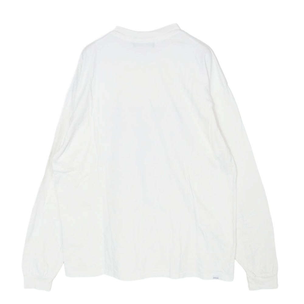 HYSTERIC GLAMOUR ヒステリックグラマー 02221CL01 KEEP MUSIC キープ ミュージック 長袖 Tシャツ カットソー ホワイト系 L【中古】