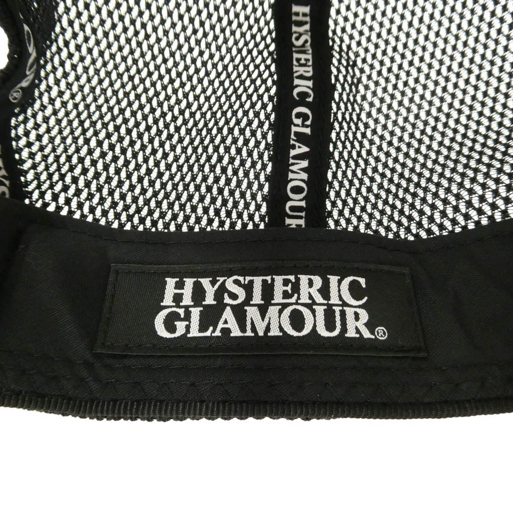 HYSTERIC GLAMOUR ヒステリックグラマー 02223QH03 Vixen Girl Mesh Cap ビクセン ガール メッシュ キャップ 帽子 ブラック系 FREE【中古】