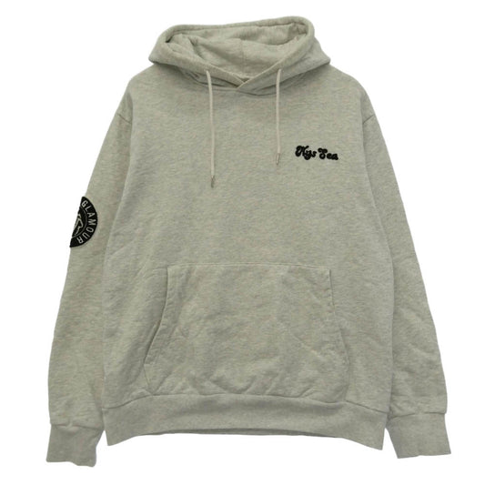HYSTERIC GLAMOUR ヒステリックグラマー WIND AND SEA ウィンダンシー WDS-C-HYS-24-Q2-07 × WIND AND SEA ウィンダンシー ワッペン バックロゴ プルオーバー パーカー フーディー グレー系 L【中古】