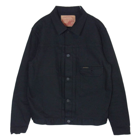 HYSTERIC GLAMOUR ヒステリックグラマー 0251AB13 × 野口強 1ST TYPE ファーストタイプ ストレッチ デニム トラッカー ジャケット ブラック系 L【中古】