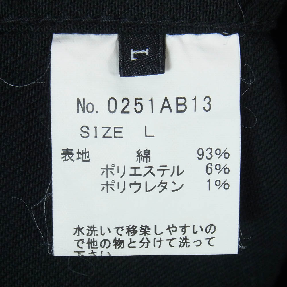 HYSTERIC GLAMOUR ヒステリックグラマー 0251AB13 × 野口強 1ST TYPE ファーストタイプ ストレッチ デニム トラッカー ジャケット ブラック系 L【中古】