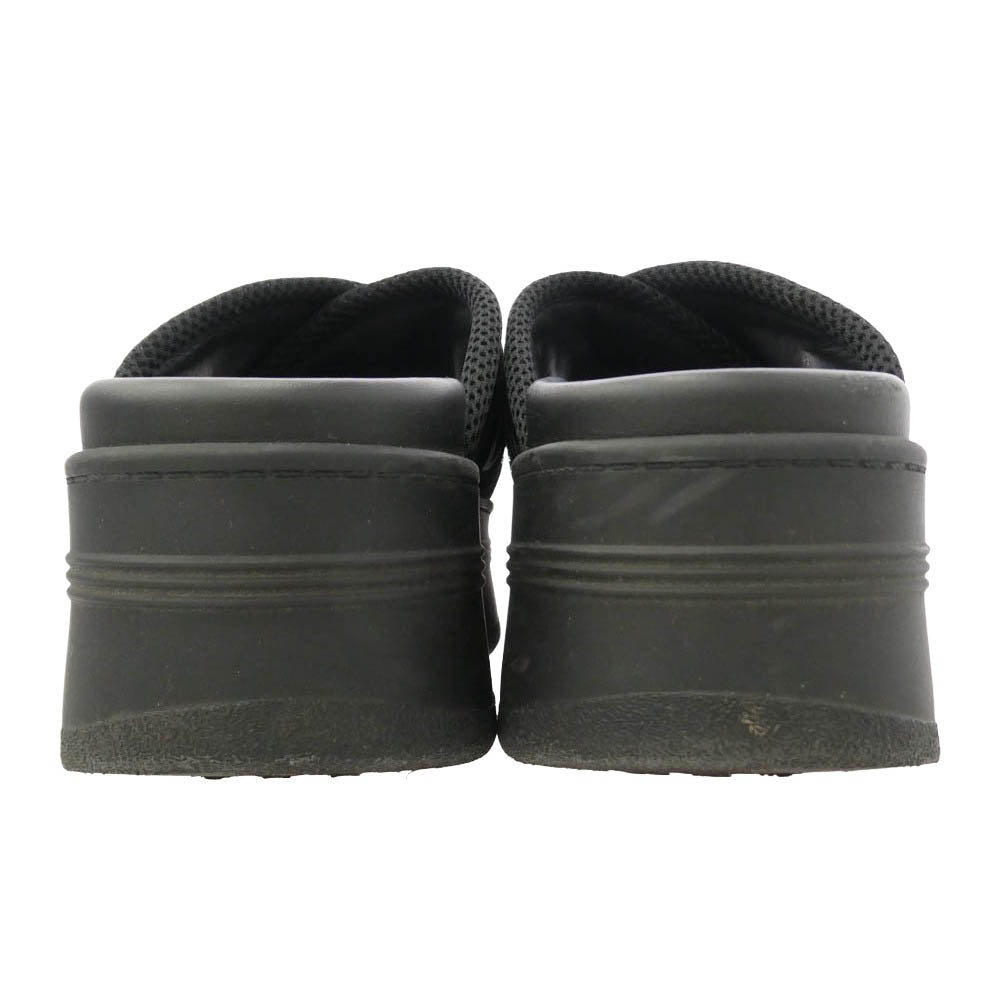 CELINE セリーヌ RM0223 ブロックスライド ロゴ 厚底 サンダル ブラック系 37【中古】