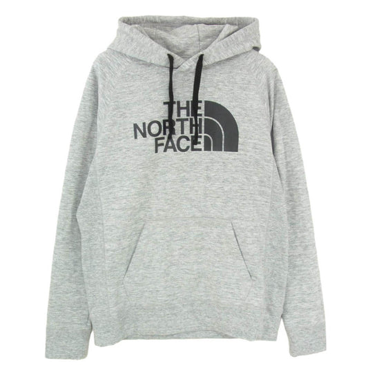THE NORTH FACE ノースフェイス NT12297 Color Heathered Sweat Hoodie ロゴプリント カラー ヘザード スウェット フーディ プルオーバー パーカー グレー系 L【中古】