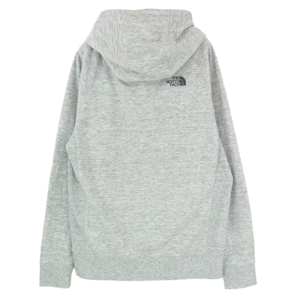 THE NORTH FACE ノースフェイス NT12297 Color Heathered Sweat Hoodie ロゴプリント カラー ヘザード スウェット フーディ プルオーバー パーカー グレー系 L【中古】
