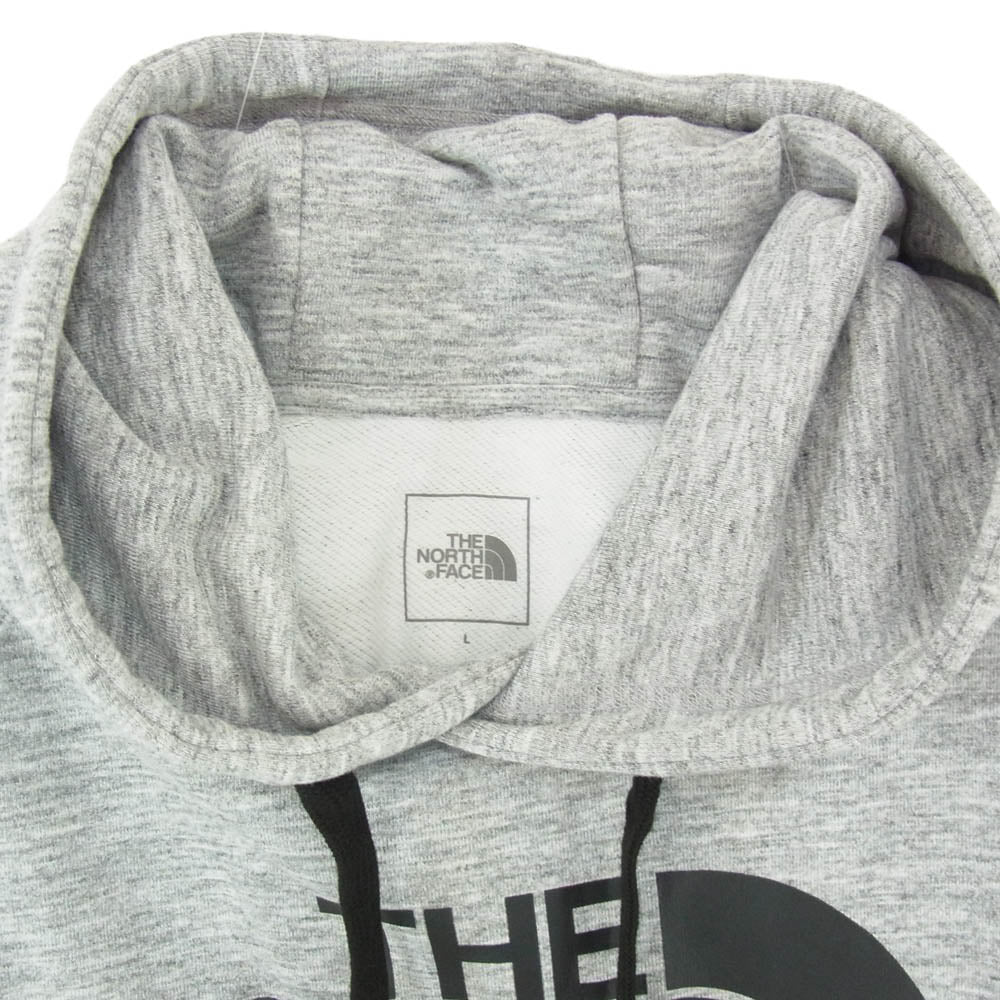 THE NORTH FACE ノースフェイス NT12297 Color Heathered Sweat Hoodie ロゴプリント カラー ヘザード スウェット フーディ プルオーバー パーカー グレー系 L【中古】