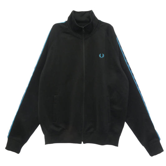 FRED PERRY フレッドペリー J5557 Contrast Tape Track Jacket コントラスト テープ トラック ジャケット ブラック系 L【中古】