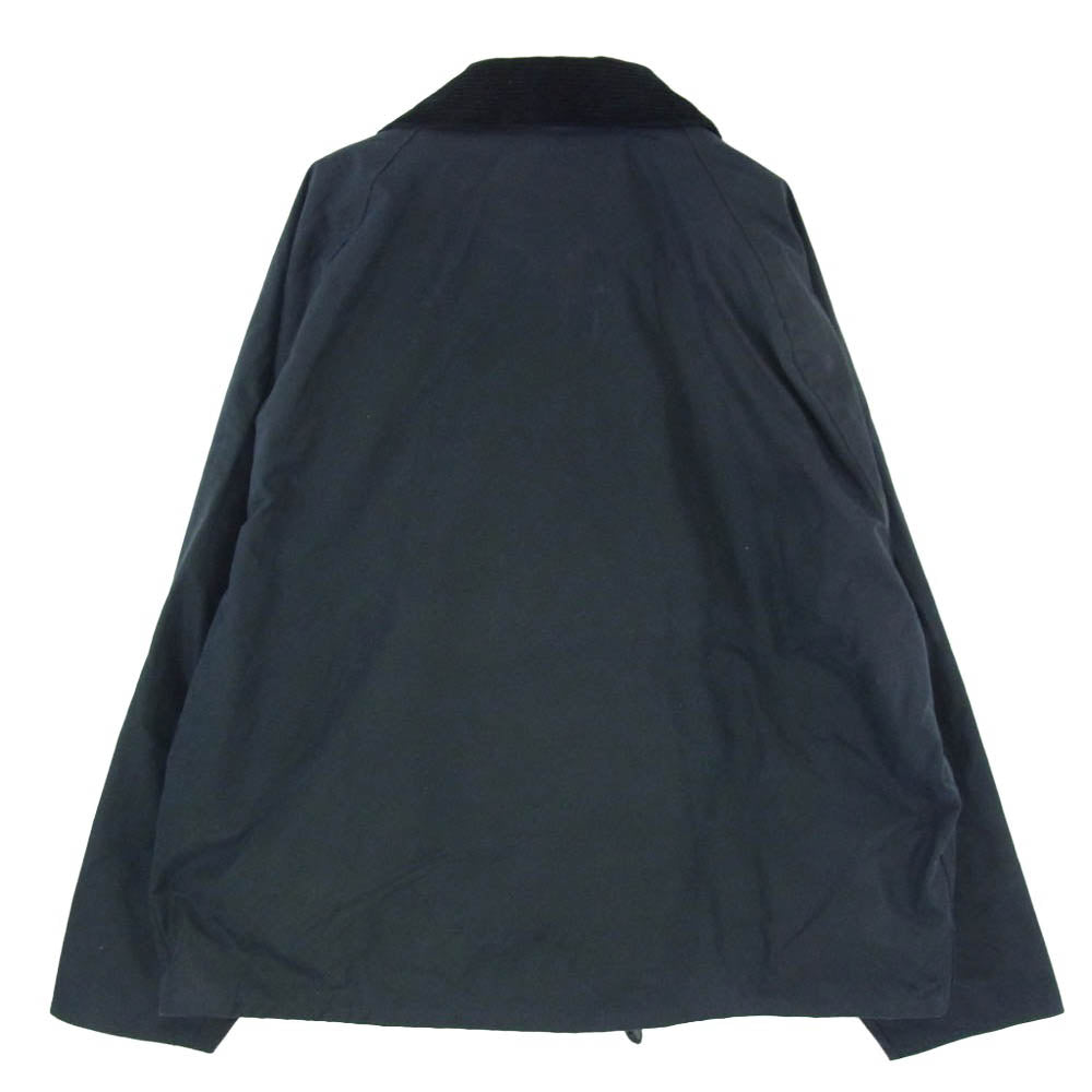 Barbour バブアー 24AW 242MWX1678 TRANSPORT トランスポート ワックス コットン ショート ジャケット ブルゾン ネイビー系 36【中古】