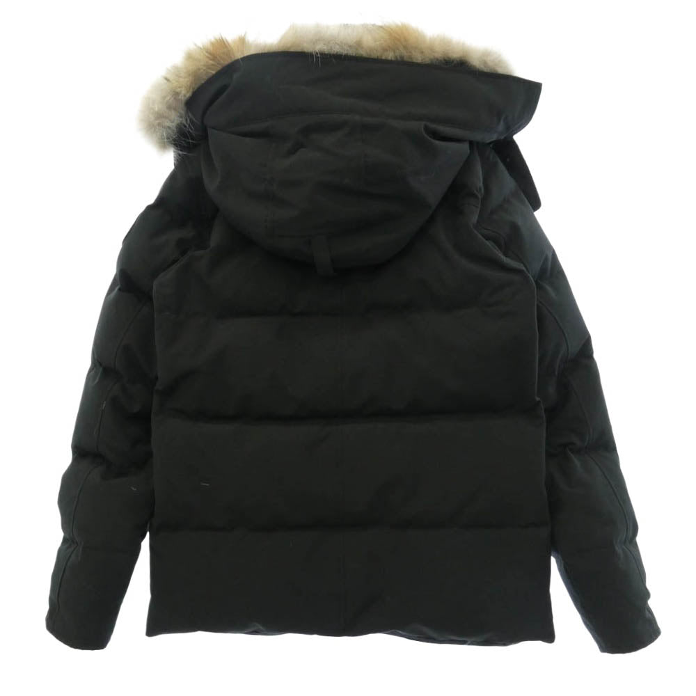 CANADA GOOSE カナダグース 3808MB サザビーリーグタグ BLACK LABEL ブラックレーベル WYNDHAM PARKA ウィンダム パーカー ファー フーデッド ダウン ジャケット ブラック系 XS【中古】