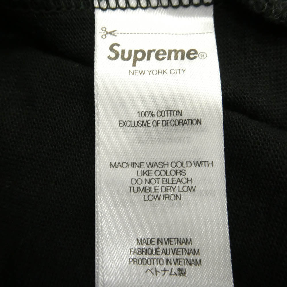 Supreme シュプリーム 26SS Pocket Tee ロゴ刺繍 ポケット Tシャツ 半袖 カットソー ブラック系 L【中古】