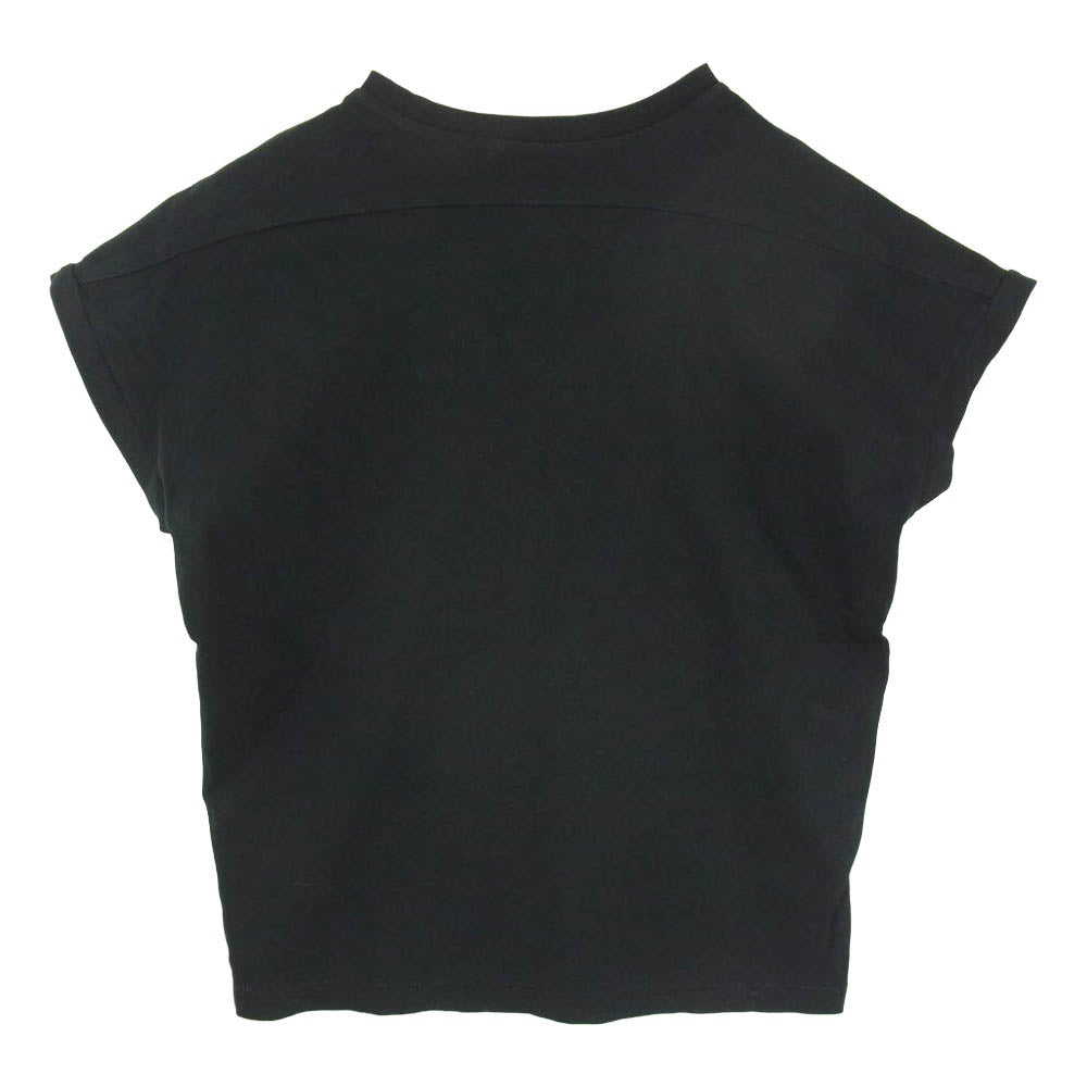 HYKE ハイク 141-12017 コットン フレンチスリーブ 半袖 Tシャツ ブラック系 1【中古】