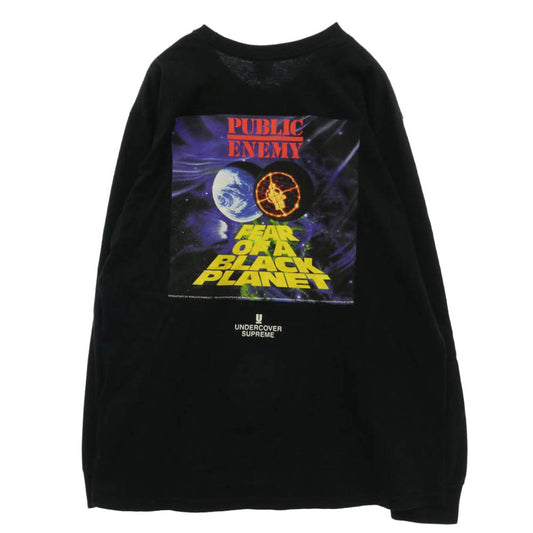 Supreme シュプリーム UNDERCOVER アンダーカバー UNDERCOVER Public Enemy Counterattack L/S Tee アンダーカバー パブリック エネミー カウンターアタック L/S 長袖 ロングスリーブ Tシャツ カットソー ブラック系 L【中古】
